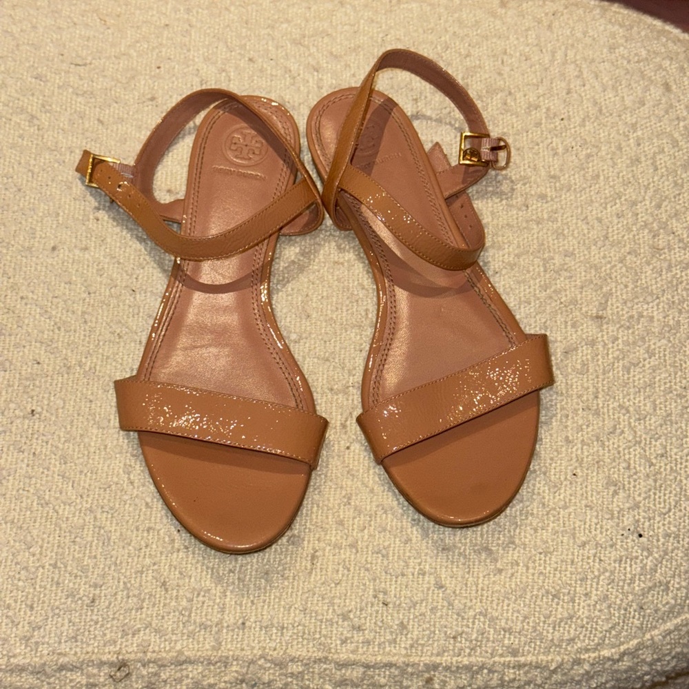 Tory Burch Tan Strappy Sandals
